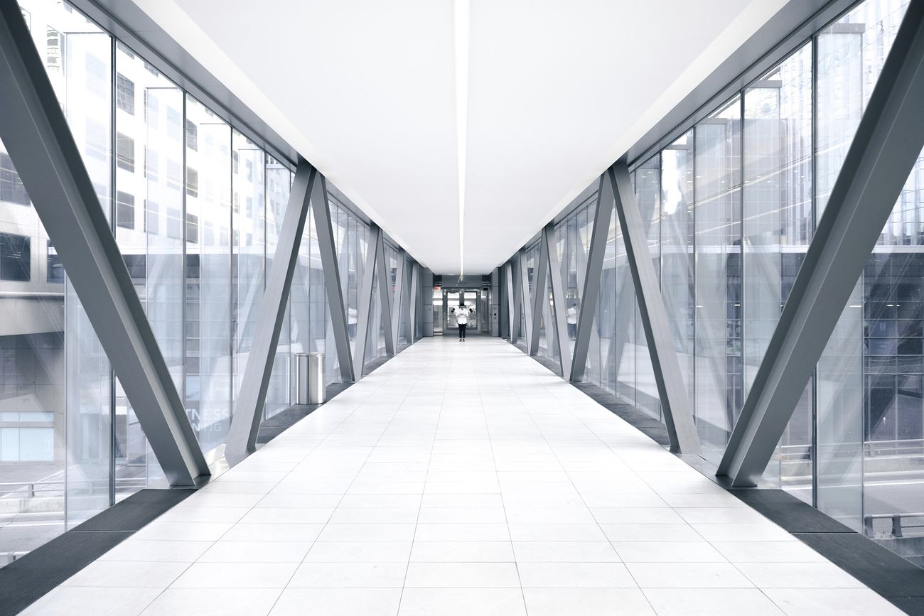 Free bridge connecting building image